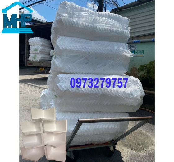XỐP GÓC CHÈN HÀNG, XỐP TẤM KÊ HÀNG BẢO VỆ HÀNG HOÁ CHỐNG BỂ VỠ